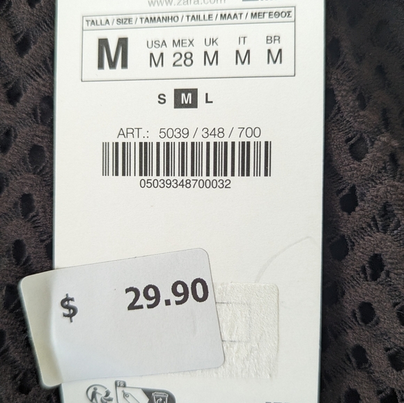 NWT zara open back perforated bodysuit - Picture 8 of 8